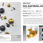 Wall Play™: Orb, Gold Matte, Set/10 By Gold Leaf | Wall Art | Modishstore - 10
