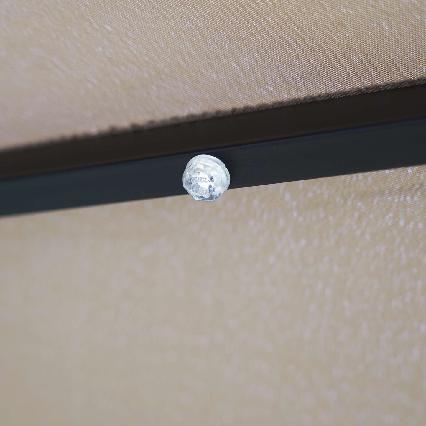 LeisureMod Sierra Modern 9 ft Steel Market Patio Umbrella With Solar Powerd LED & Tilt | Umbrellas | Modishstore - 10