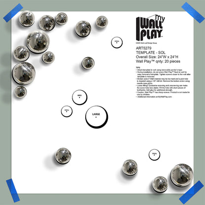 Template Kit - SOL Orb, ~24"x24" By Gold Leaf