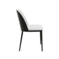 LeisureMod Tule Mid-Century Modern Dining Side Chair with Velvet Seat - TCBL18BU | Dining Chairs | Modishstore - 6