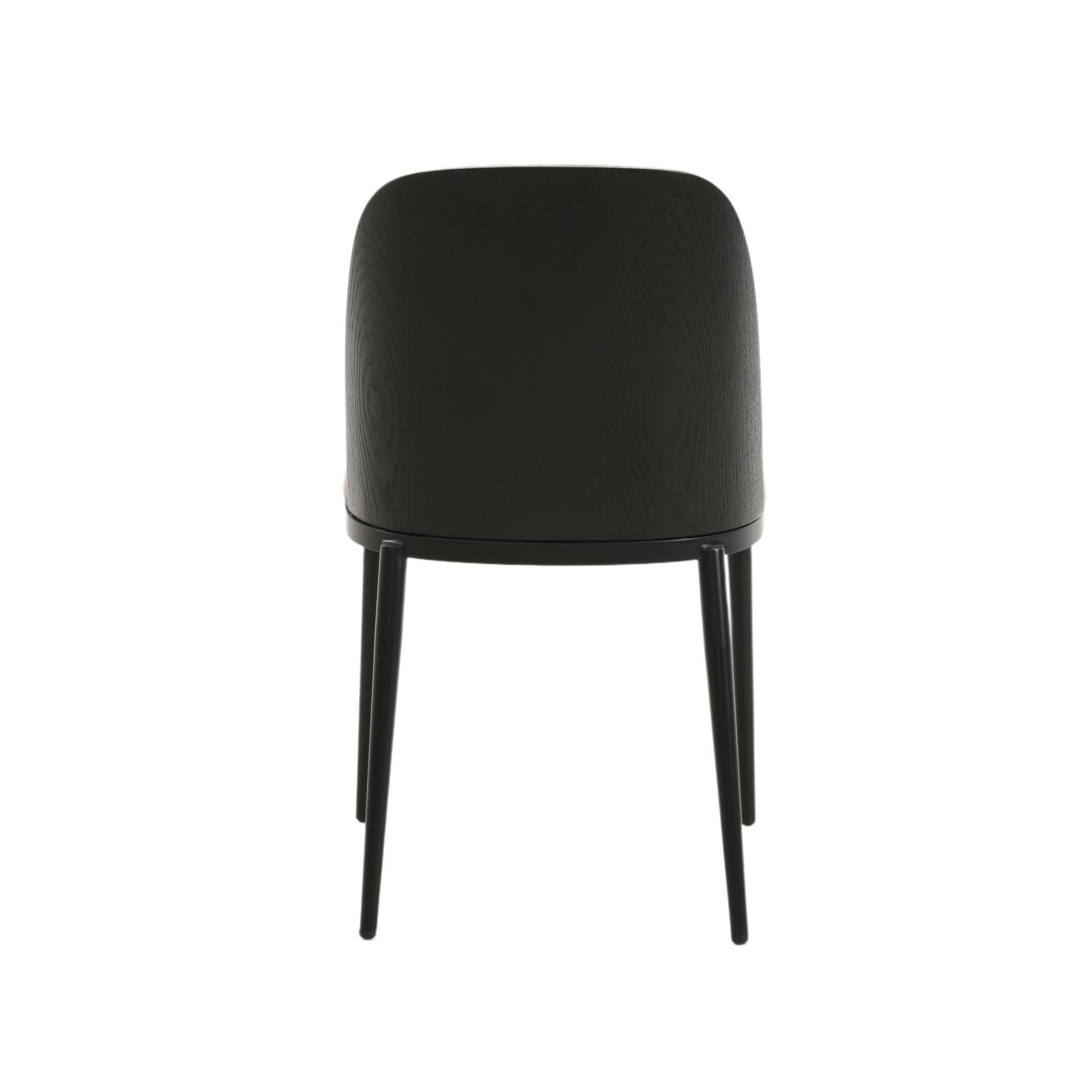 LeisureMod Tule Mid-Century Modern Dining Side Chair with Velvet Seat - TCBL18BU | Dining Chairs | Modishstore - 19