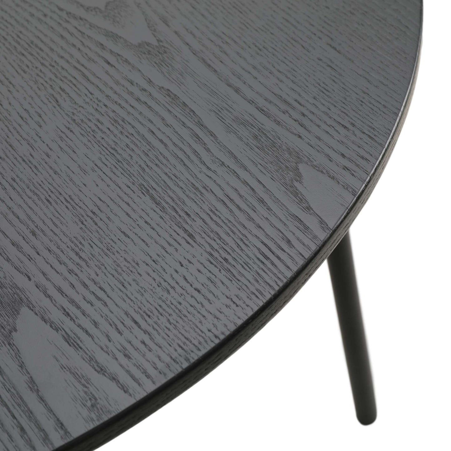 LeisureMod Tule Modern 71" Oval Dining Table with MDF Top and Black Steel Legs | Dining Tables | Modishstore - 8