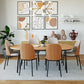 LeisureMod Tule Modern 71" Oval Dining Table with MDF Top and Black Steel Legs | Dining Tables | Modishstore - 12