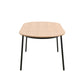 LeisureMod Tule Modern 71" Oval Dining Table with MDF Top and Black Steel Legs | Dining Tables | Modishstore - 16