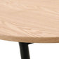 LeisureMod Tule Modern 71" Oval Dining Table with MDF Top and Black Steel Legs | Dining Tables | Modishstore - 19