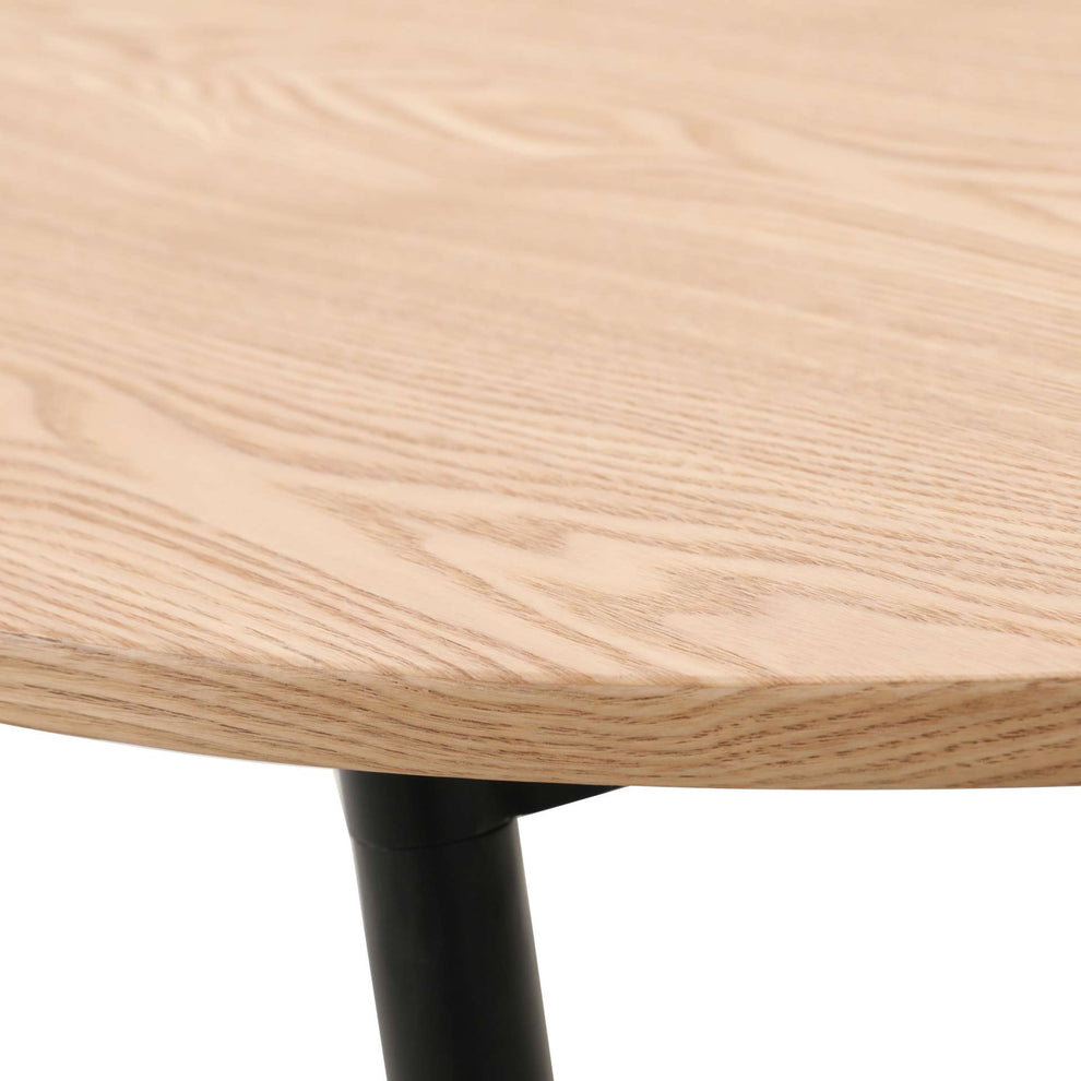LeisureMod Tule Modern 71" Oval Dining Table with MDF Top and Black Steel Legs | Dining Tables | Modishstore - 19