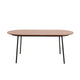 LeisureMod Tule Modern 71" Oval Dining Table with MDF Top and Black Steel Legs | Dining Tables | Modishstore - 26