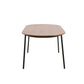 LeisureMod Tule Modern 71" Oval Dining Table with MDF Top and Black Steel Legs | Dining Tables | Modishstore - 28