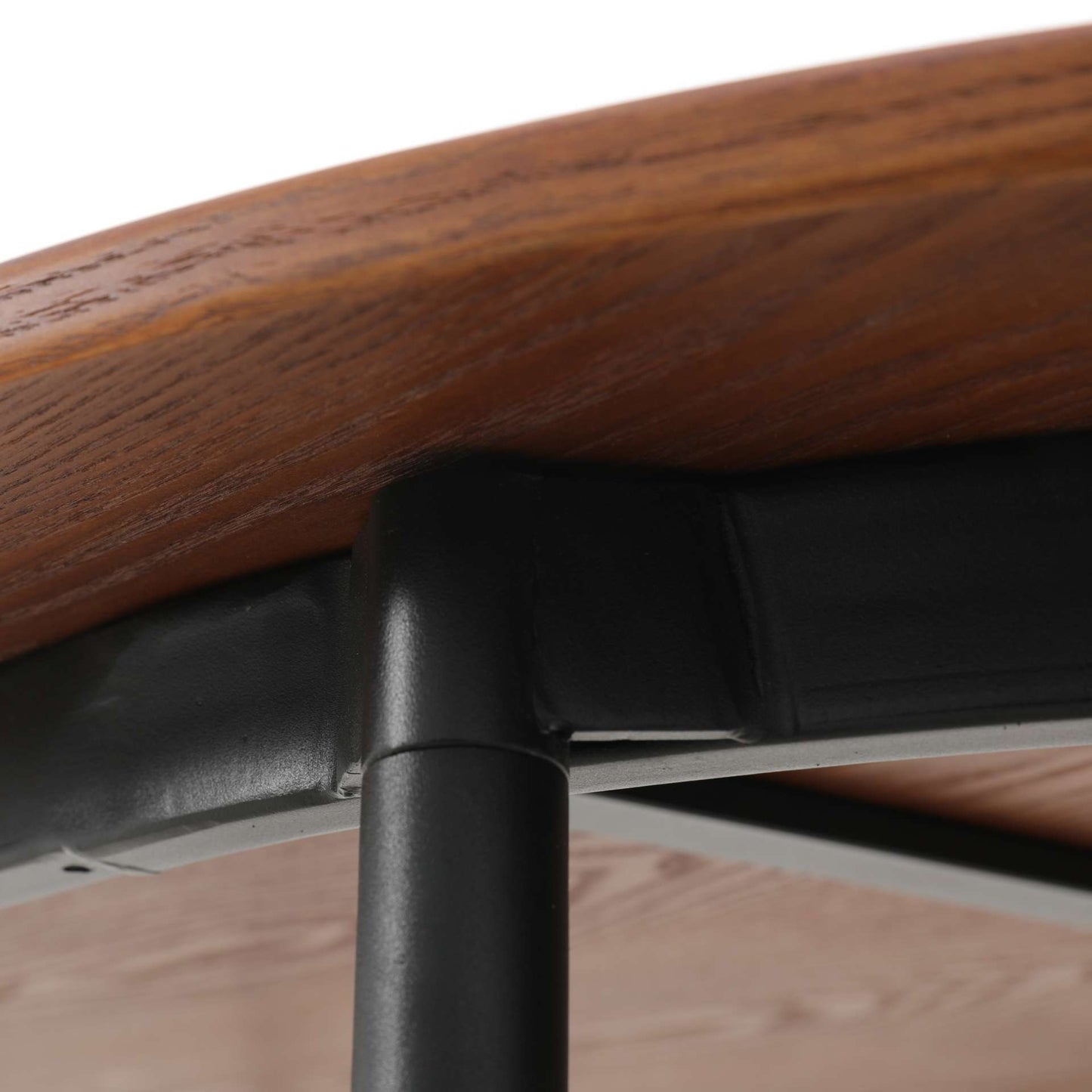 LeisureMod Tule Modern 71" Oval Dining Table with MDF Top and Black Steel Legs | Dining Tables | Modishstore - 31