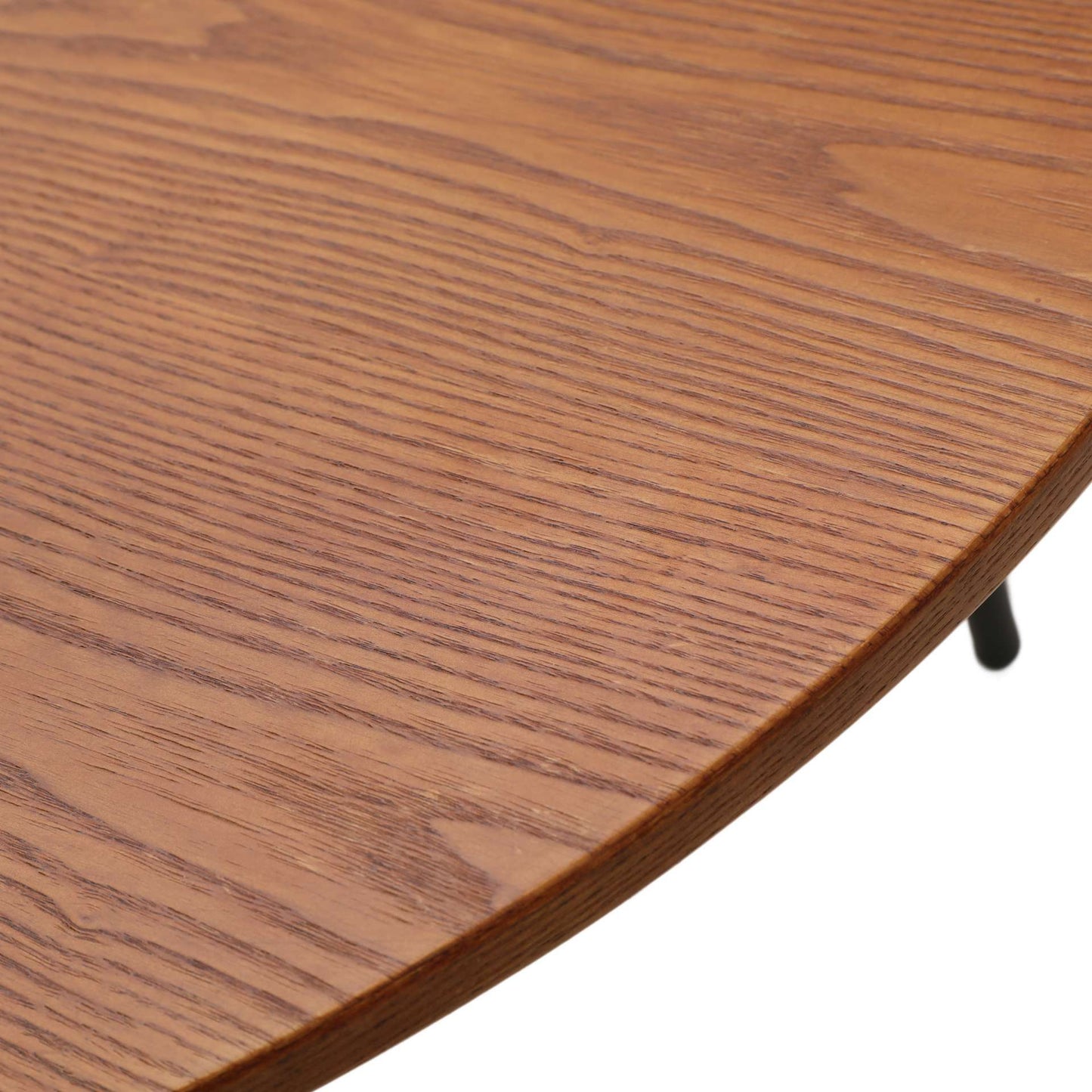 LeisureMod Tule Modern 71" Oval Dining Table with MDF Top and Black Steel Legs | Dining Tables | Modishstore - 32