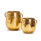 Golden Decorative Round Planters Set Of 4 By Tozai Home | Planters, Troughs & Cachepots | Modishstore - 3