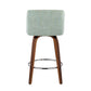 Toriano Counter Stool - Set of 2 Green By LumiSource | Counter Stools | Modishstore - 4