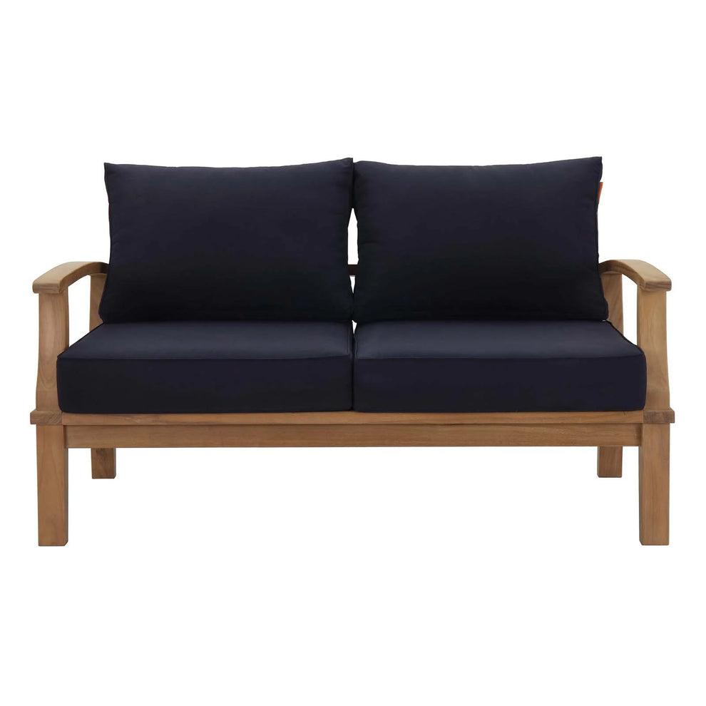 Modway Marina Outdoor Patio Teak Loveseat - EEI-1144 | Outdoor Sofas, Loveseats & Sectionals | Modishstore - 11