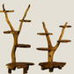 Live Edge Driftwood Display Stand with Teak Shelves- Large -4 ft height/ Extra Large 5.5 ft- by Artisan Living