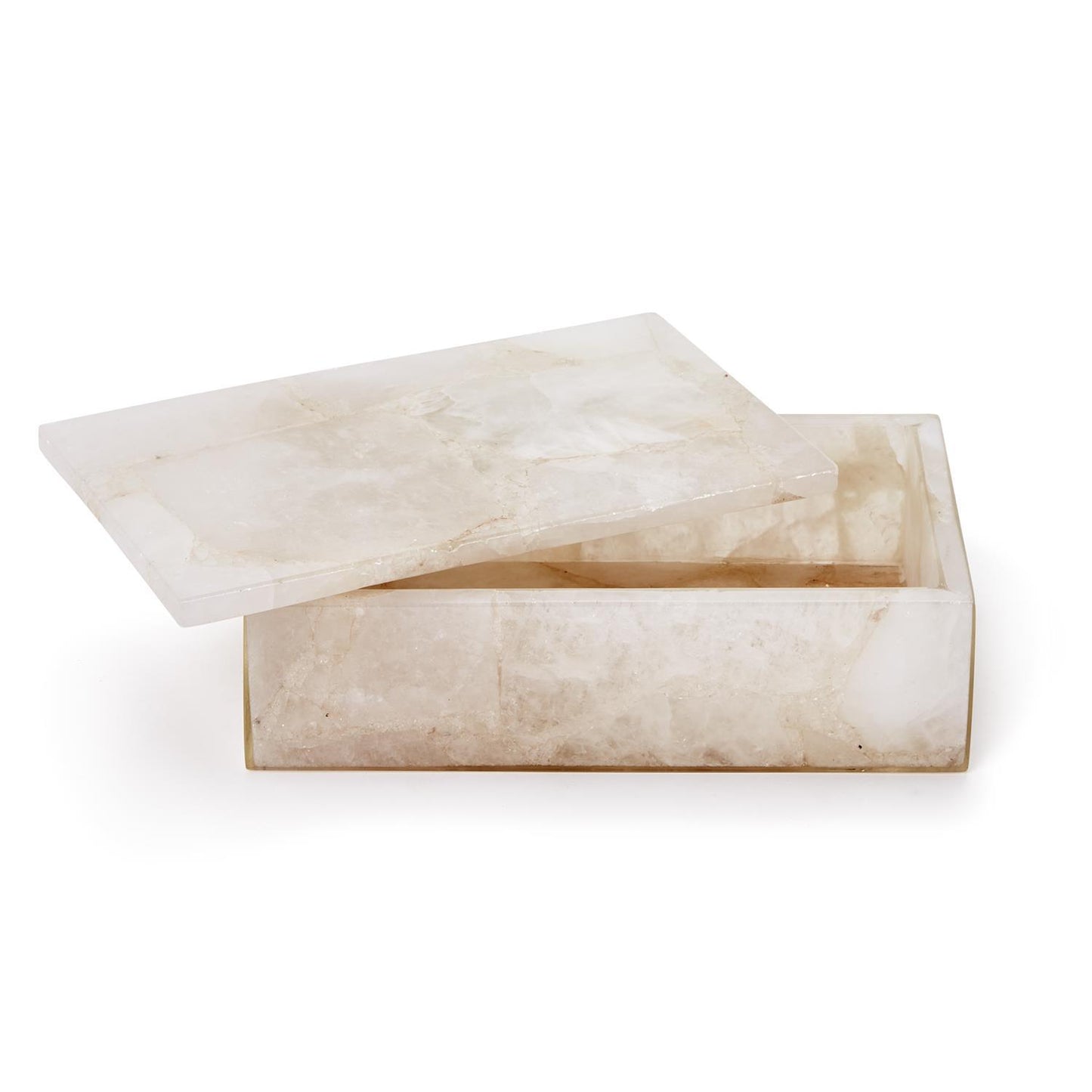 White Quartz Box Set Of 2 By Tozai Home | Decorative Boxes | Modishstore - 2