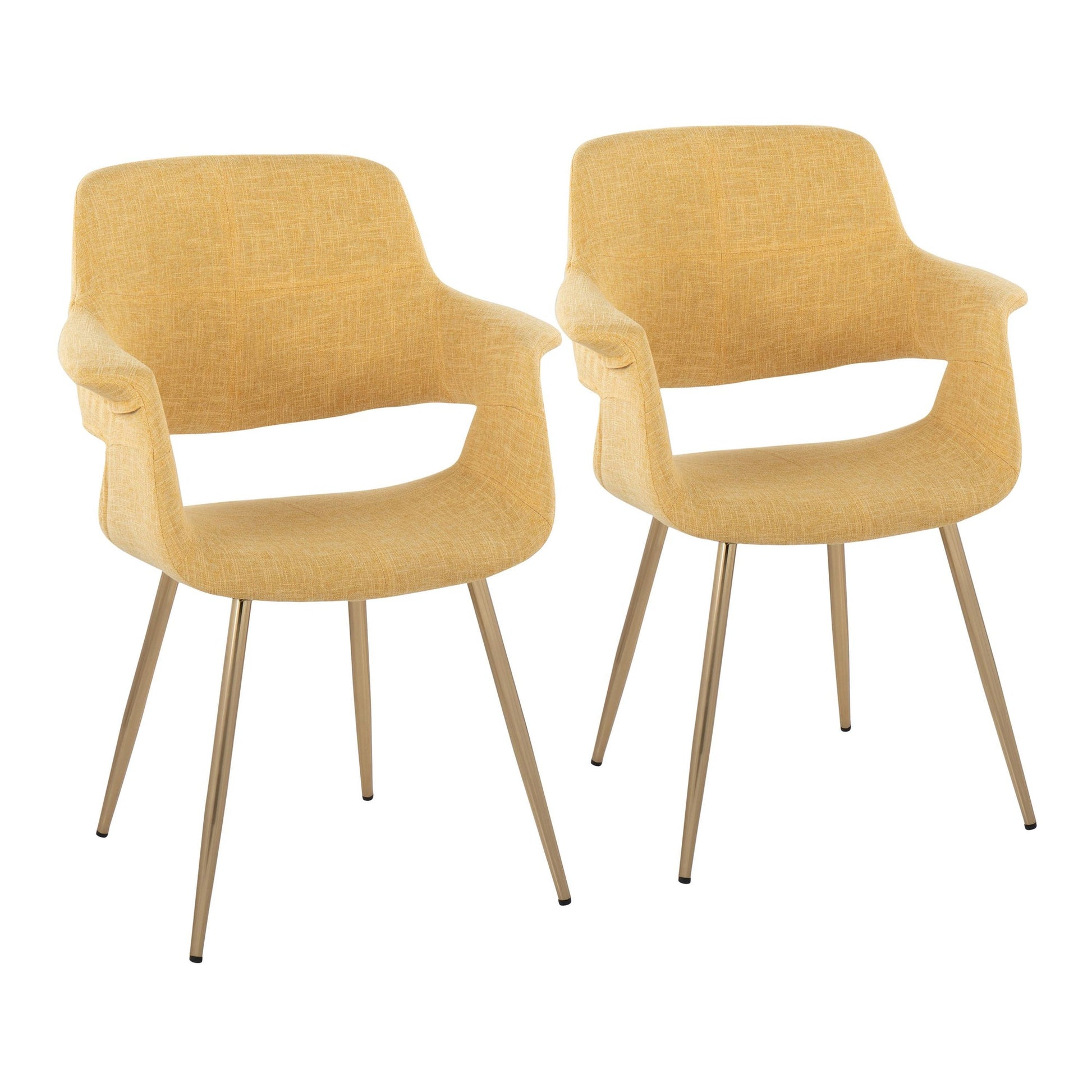 Vintage Flair Chair - Set of 2 Cream By LumiSource | Dining Chairs | Modishstore - 16