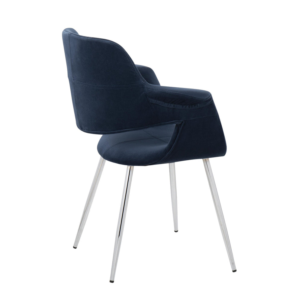 Vintage Flair Chair - Set of 2 Blue By LumiSource | Dining Chairs | Modishstore - 4