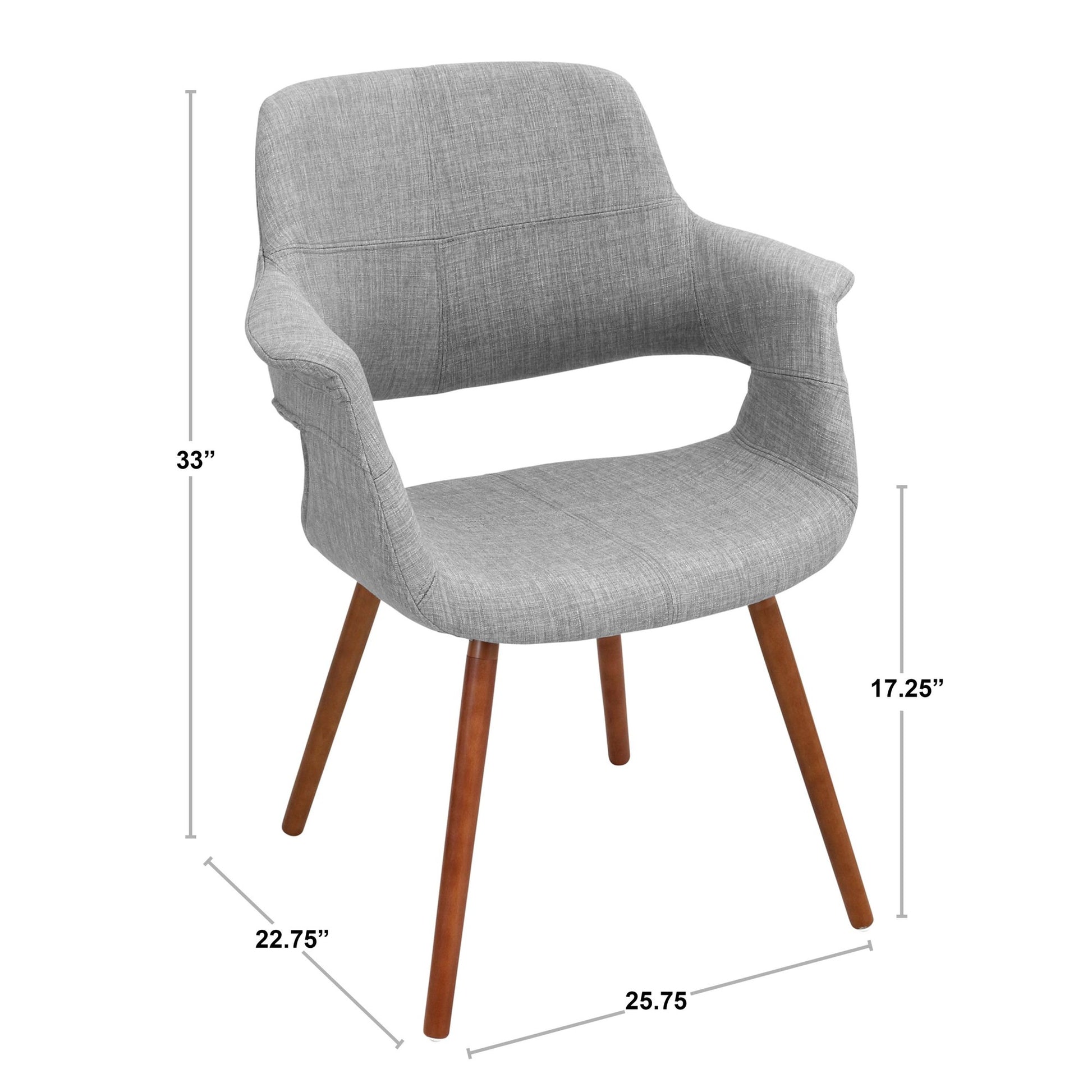 Vintage Flair Chair By LumiSource - CHR-JY-VFL LGY | Dining Chairs | Modishstore - 10