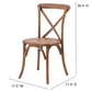 Crossback Dining Chairs, Fruitwood By CSP