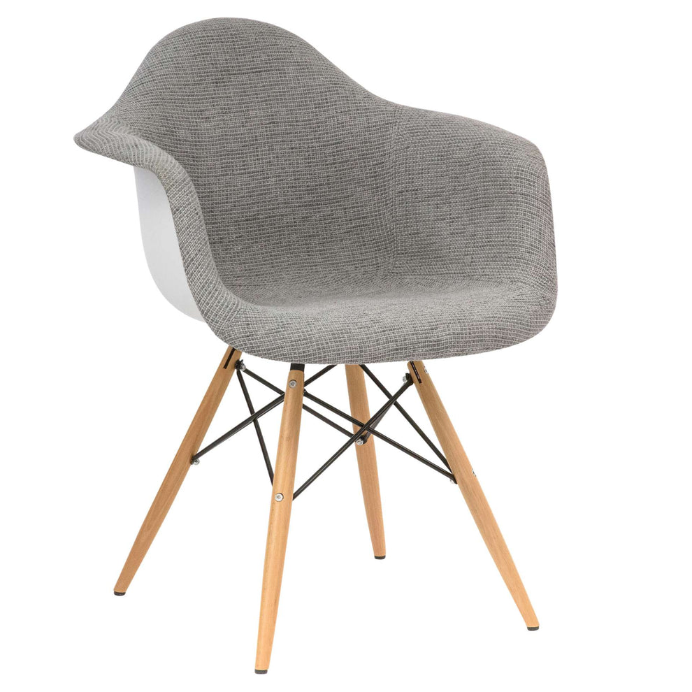 LeisureMod Willow Patchwork Fabric Eiffel Accent Chair - W24FC | Accent Chairs | Modishstore - 11
