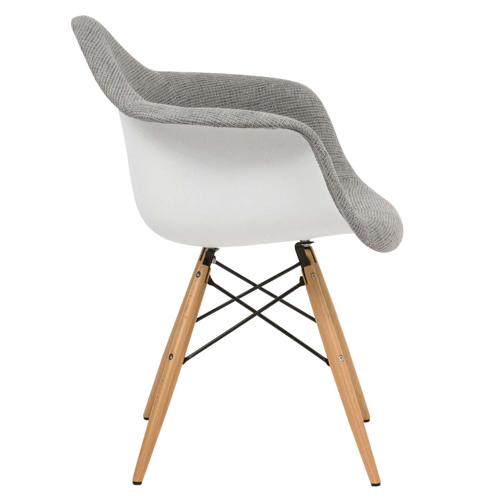 LeisureMod Willow Patchwork Fabric Eiffel Accent Chair - W24FC | Accent Chairs | Modishstore - 17