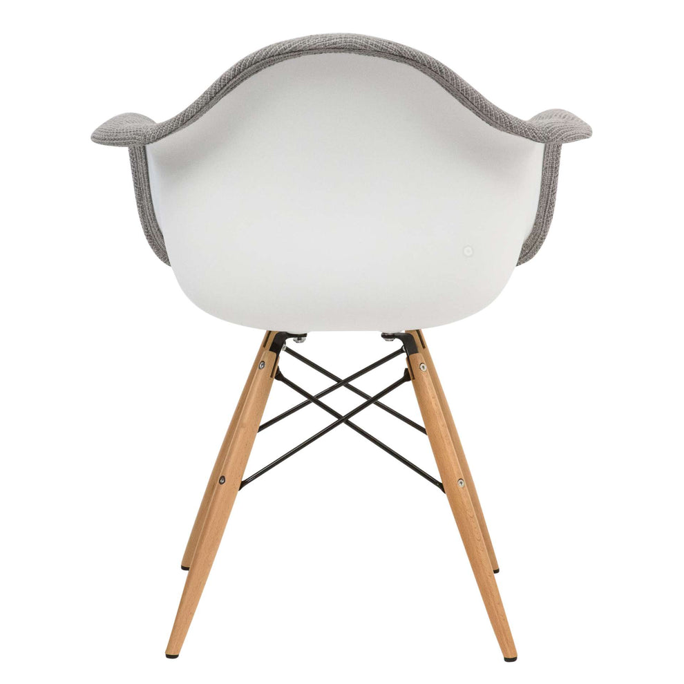 LeisureMod Willow Patchwork Fabric Eiffel Accent Chair - W24FC | Accent Chairs | Modishstore - 15