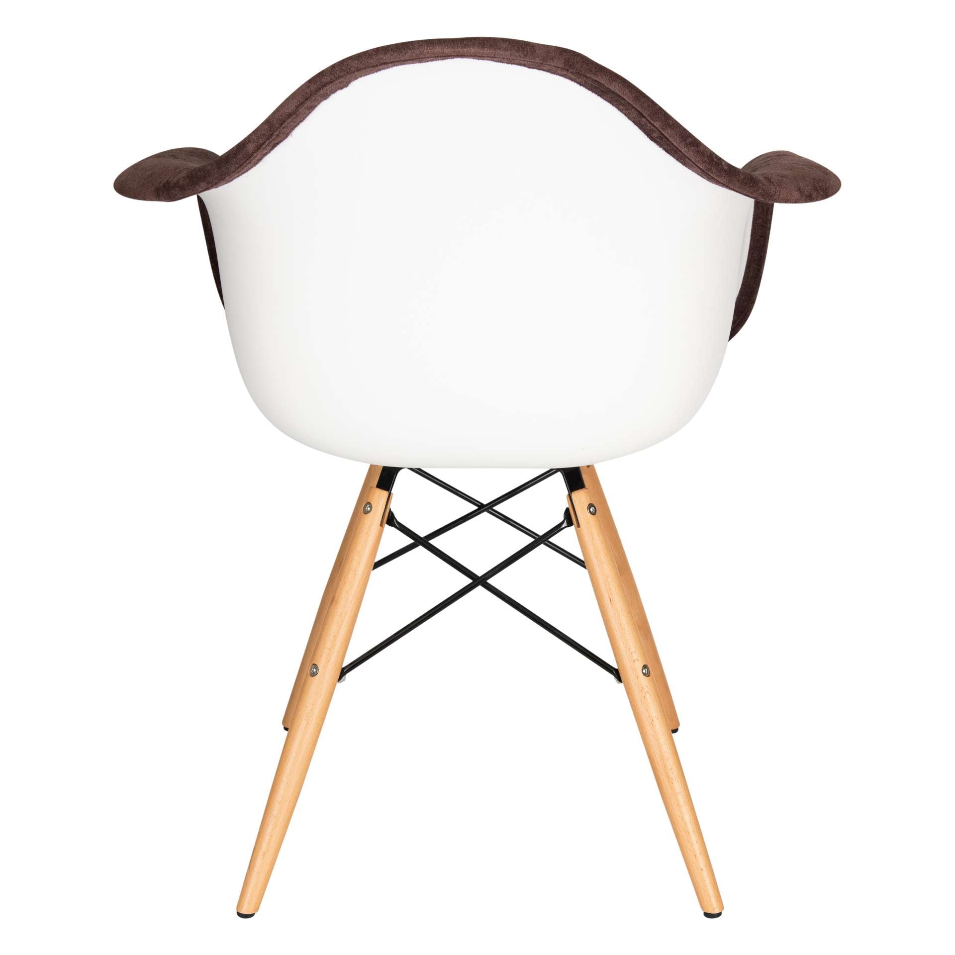 LeisureMod Willow Velvet Eiffel Wooden Base Accent Chair - W24VPR | Accent Chairs | Modishstore - 19