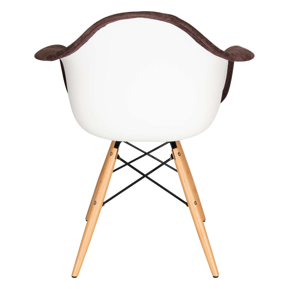 LeisureMod Willow Velvet Eiffel Wooden Base Accent Chair - W24VPR | Accent Chairs | Modishstore - 19