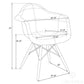 LeisureMod Willow Velvet Eiffel Wooden Base Accent Chair - W24VPR | Accent Chairs | Modishstore - 22