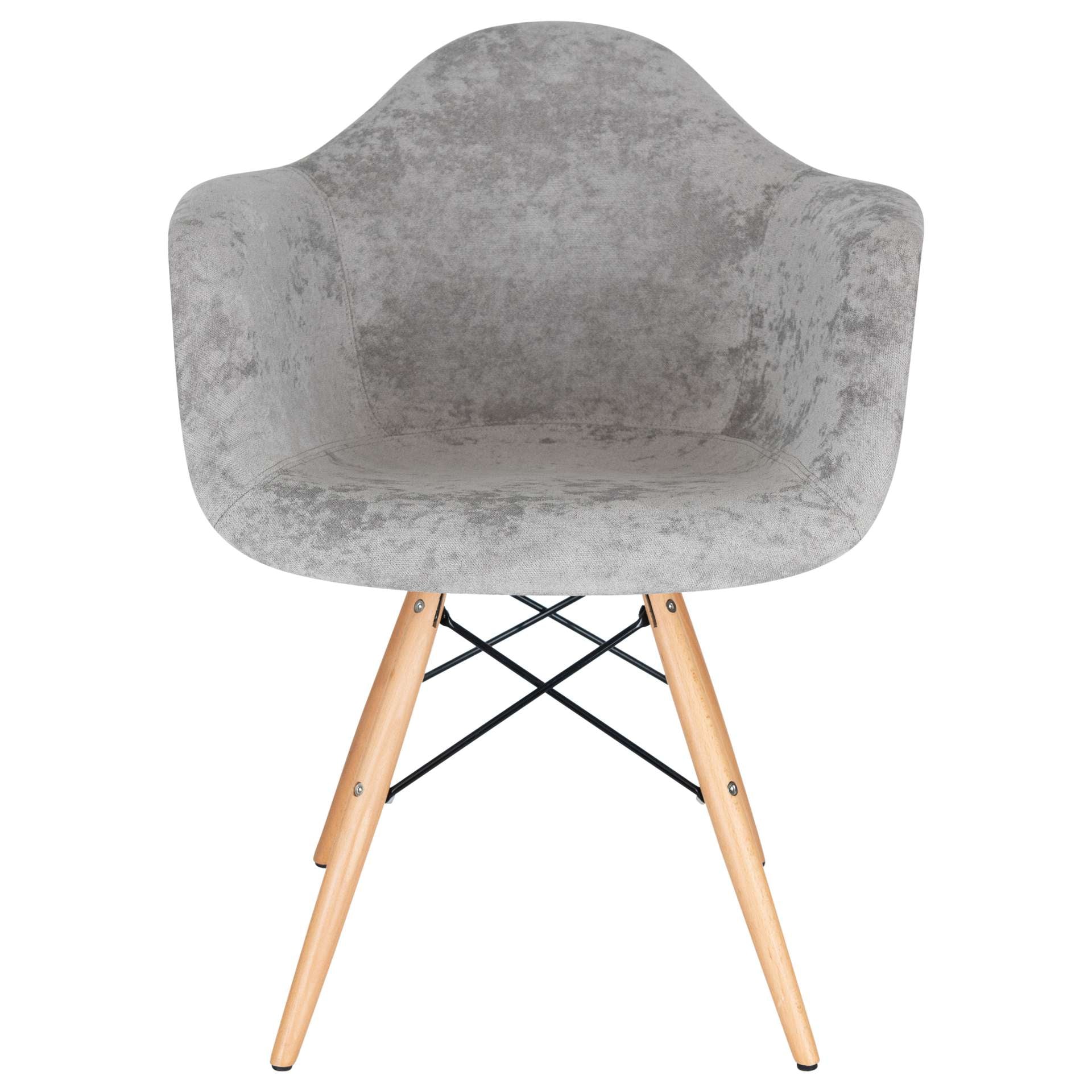 LeisureMod Willow Velvet Eiffel Wooden Base Accent Chair - W24VPR | Accent Chairs | Modishstore - 14