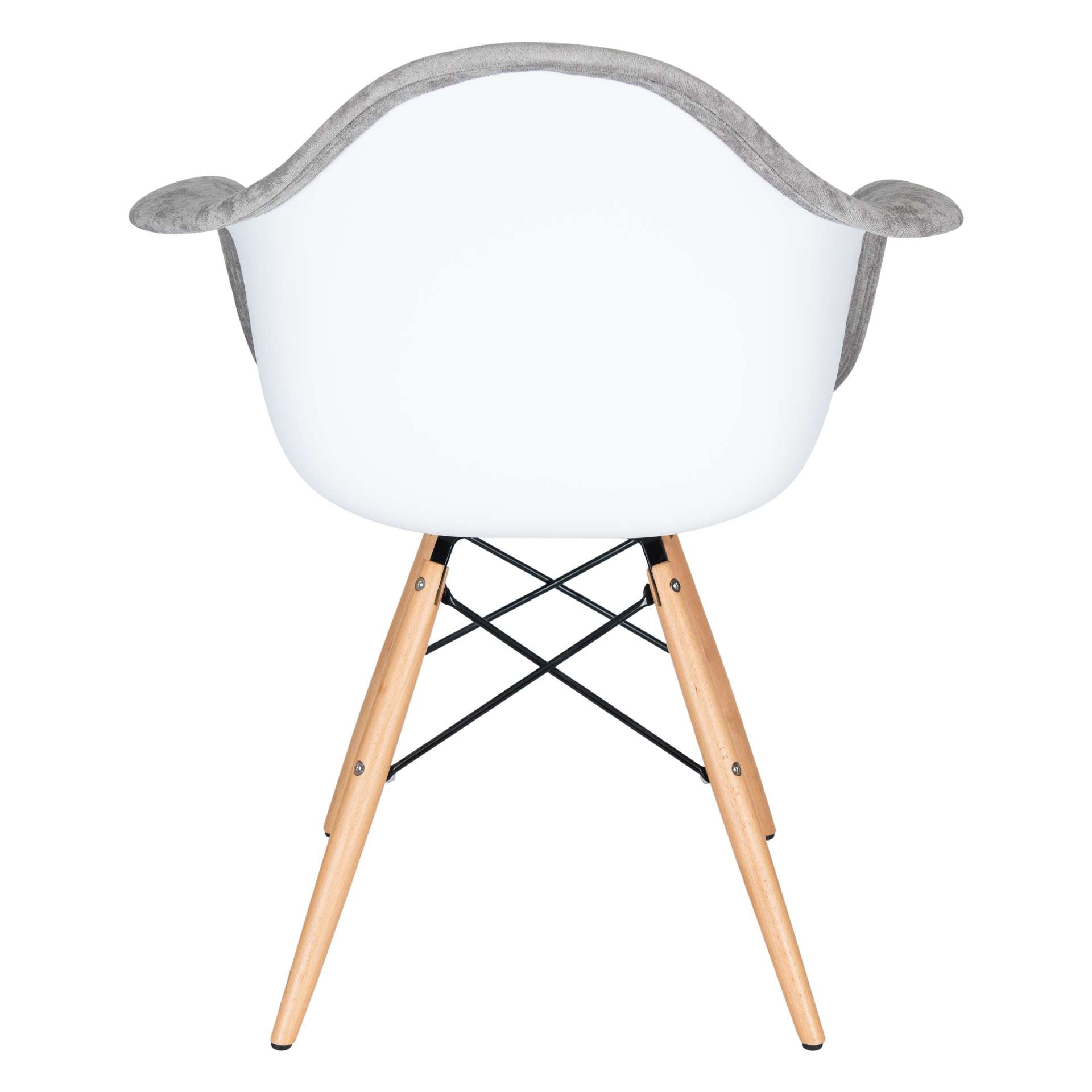 LeisureMod Willow Velvet Eiffel Wooden Base Accent Chair - W24VPR | Accent Chairs | Modishstore - 12