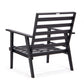 LeisureMod Walbrooke Modern 3-Piece Outdoor Patio Set with Black Aluminum Frame and Removable Cushions Loveseat and Armchairs for Patio and Backyard Garden | Outdoor Sofas, Loveseats & Sectionals | Modishstore - 5