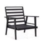 LeisureMod Walbrooke Modern 3-Piece Outdoor Patio Set with Black Aluminum Frame and Removable Cushions Loveseat and Armchairs for Patio and Backyard Garden | Outdoor Sofas, Loveseats & Sectionals | Modishstore - 34