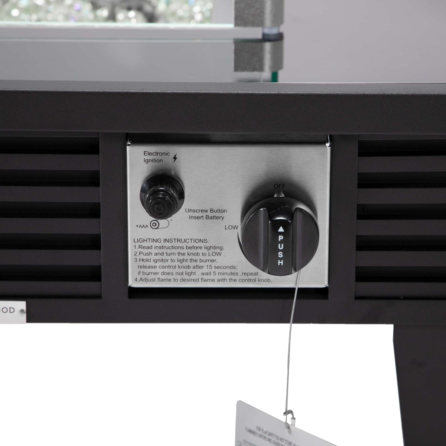 LeisureMod Walbrooke Modern Black Patio Conversation With Square Fire Pit With Slats Design & Tank Holder | Outdoor Sofas, Loveseats & Sectionals | Modishstore - 13