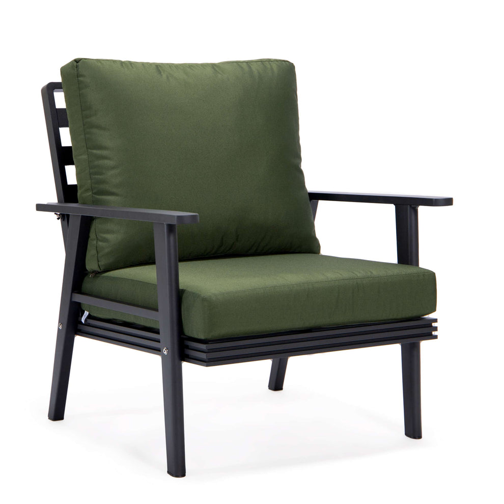 LeisureMod Walbrooke Modern Black Patio Conversation With Square Fire Pit With Slats Design & Tank Holder | Outdoor Sofas, Loveseats & Sectionals | Modishstore - 44
