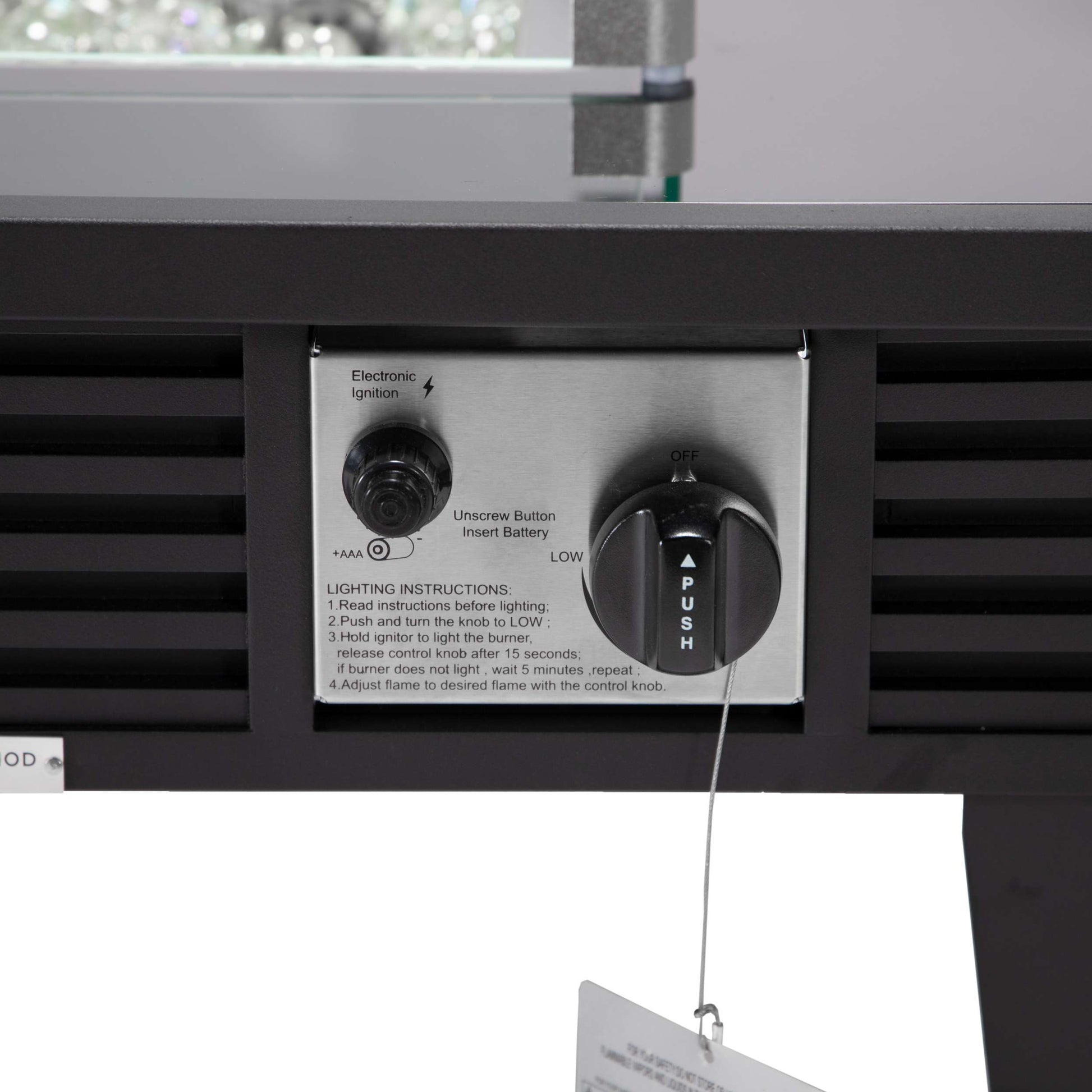 LeisureMod Walbrooke Modern Black Patio Conversation With Square Fire Pit With Slats Design & Tank Holder | Outdoor Sofas, Loveseats & Sectionals | Modishstore - 100