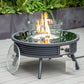 LeisureMod Walbrooke Modern Black Patio Conversation With Round Fire Pit With Slats Design & Tank Holder | Outdoor Sofas, Loveseats & Sectionals | Modishstore - 19