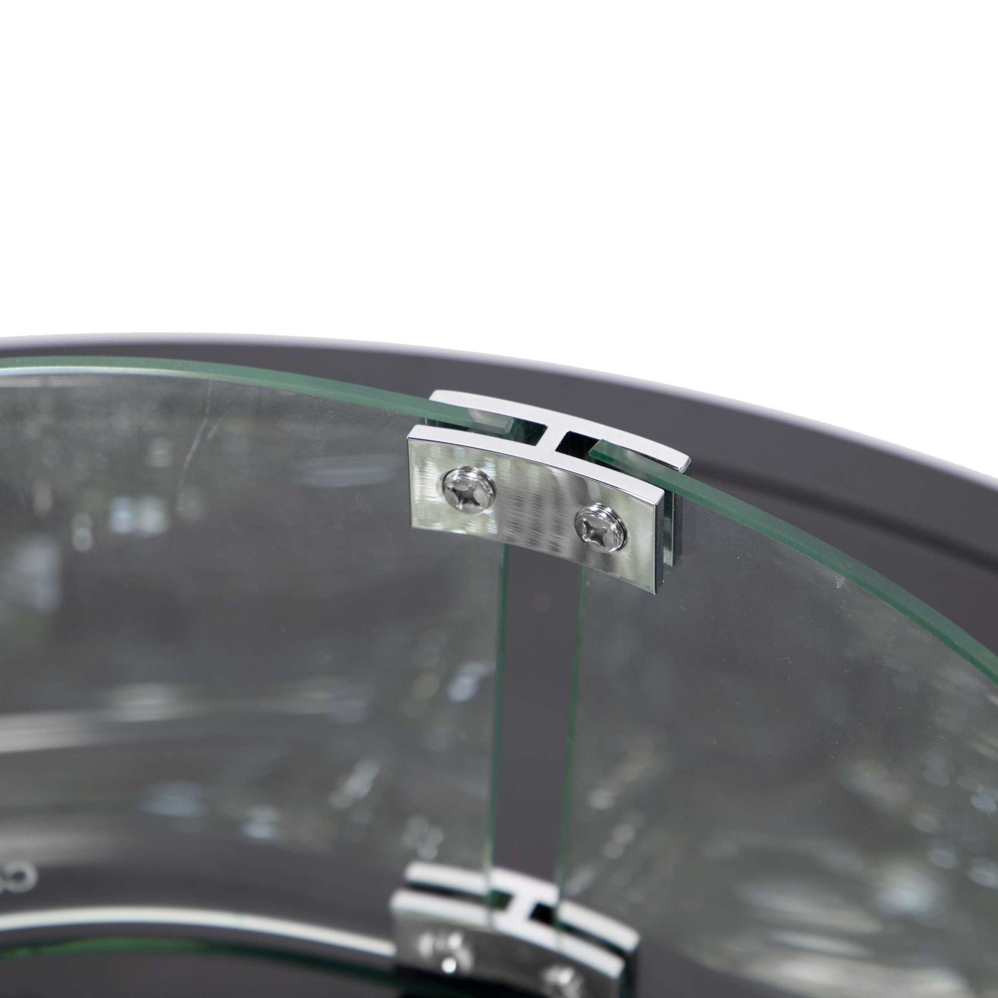 Leisuremod Walbrooke Outdoor Patio Aluminum Round Slats Design Fire Pit Side Table | FIRE PITS | Modishstore - 11