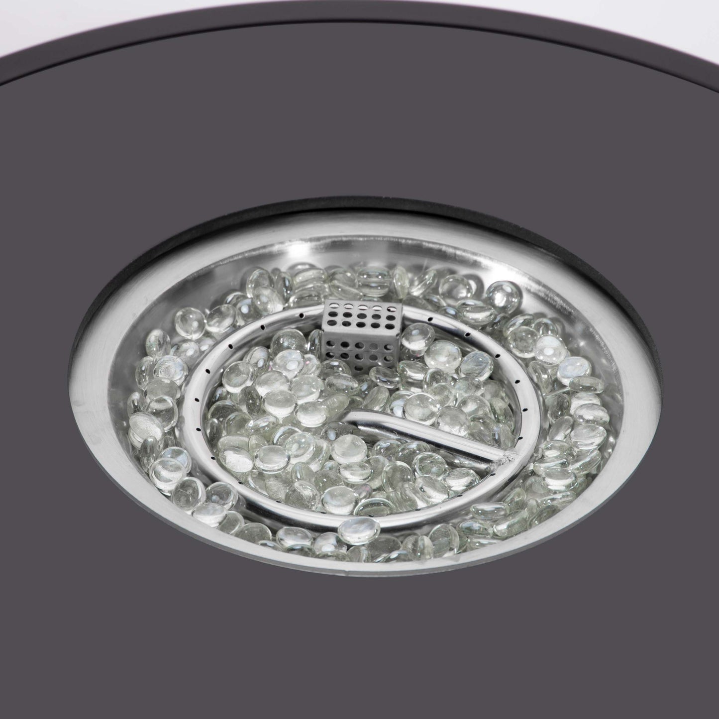 Leisuremod Walbrooke Outdoor Patio Aluminum Round Slats Design Fire Pit Side Table | FIRE PITS | Modishstore - 10