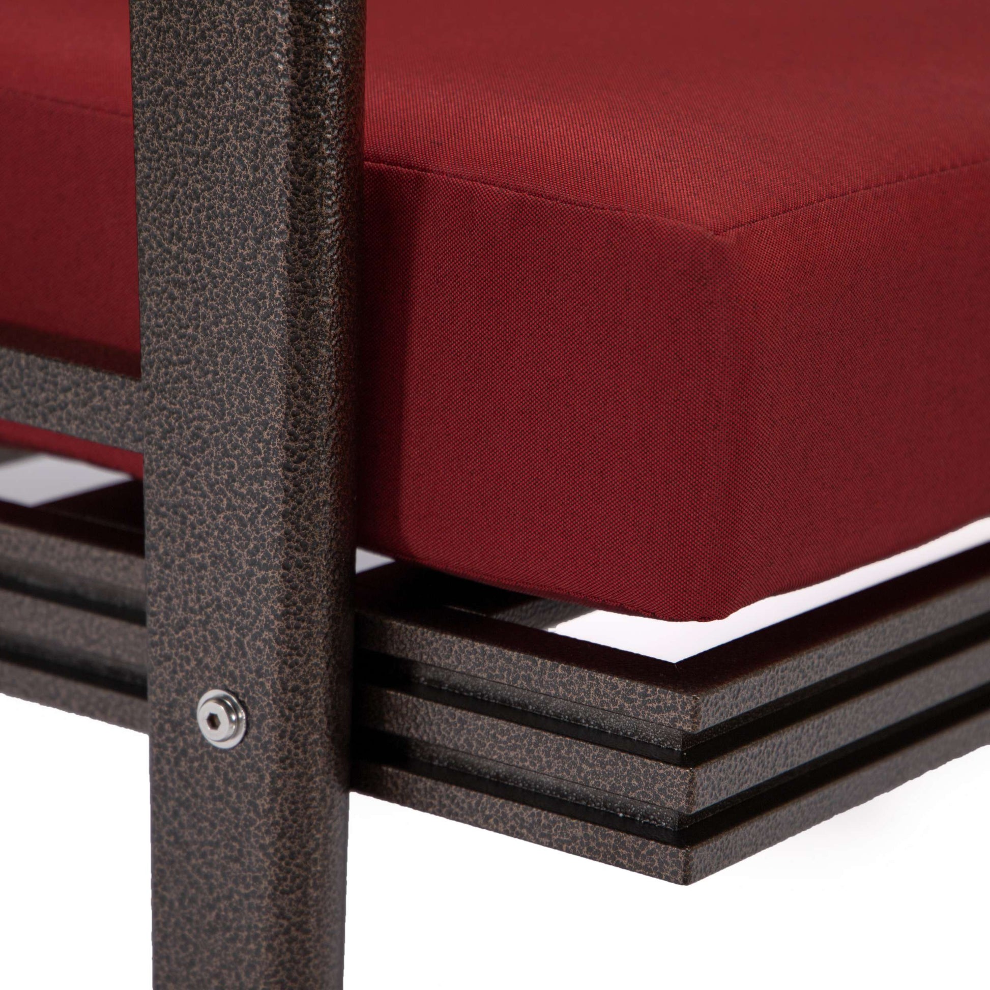 LeisureMod Walbrooke Modern Brown Patio Conversation With Square Fire Pit & Tank Holder | Outdoor Sofas, Loveseats & Sectionals | Modishstore - 198