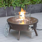 LeisureMod Walbrooke Modern Brown Patio Conversation With Round Fire Pit & Tank Holder | Outdoor Sofas, Loveseats & Sectionals | Modishstore - 51