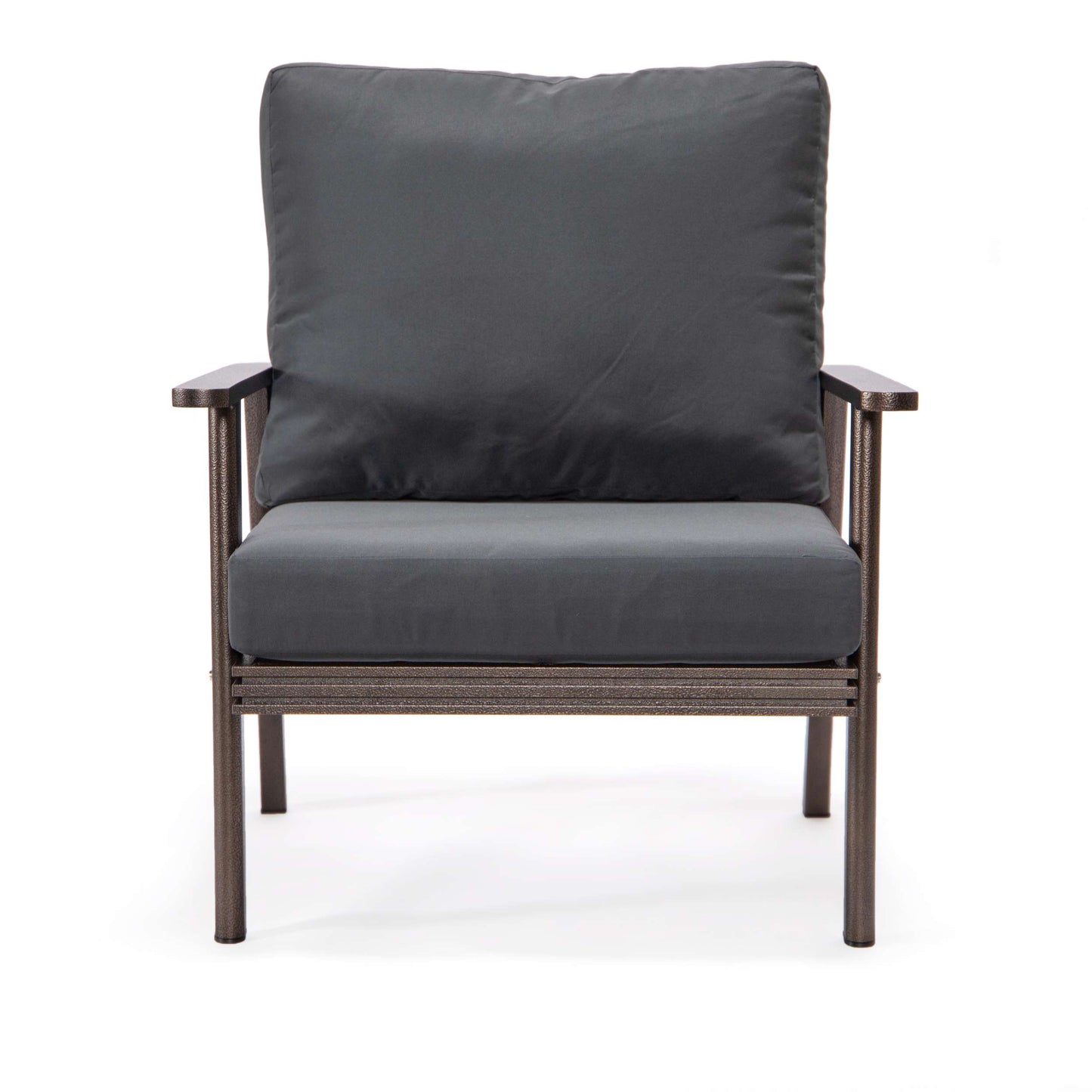 LeisureMod Walbrooke Modern 3-Piece Outdoor Patio Set with Brown Aluminum Frame | Outdoor Sofas, Loveseats & Sectionals | Modishstore - 14