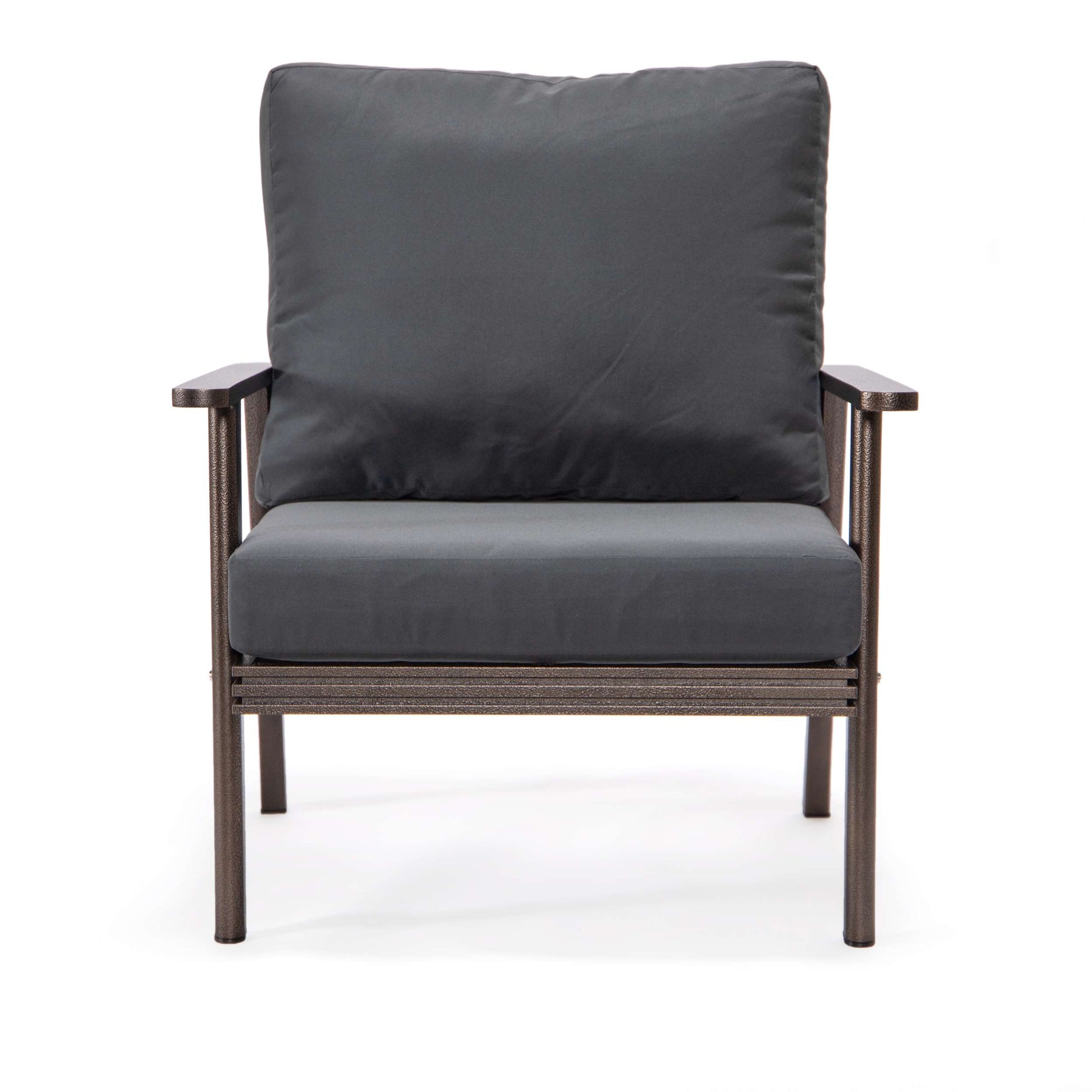 LeisureMod Walbrooke Modern 3-Piece Outdoor Patio Set with Brown Aluminum Frame | Outdoor Sofas, Loveseats & Sectionals | Modishstore - 14