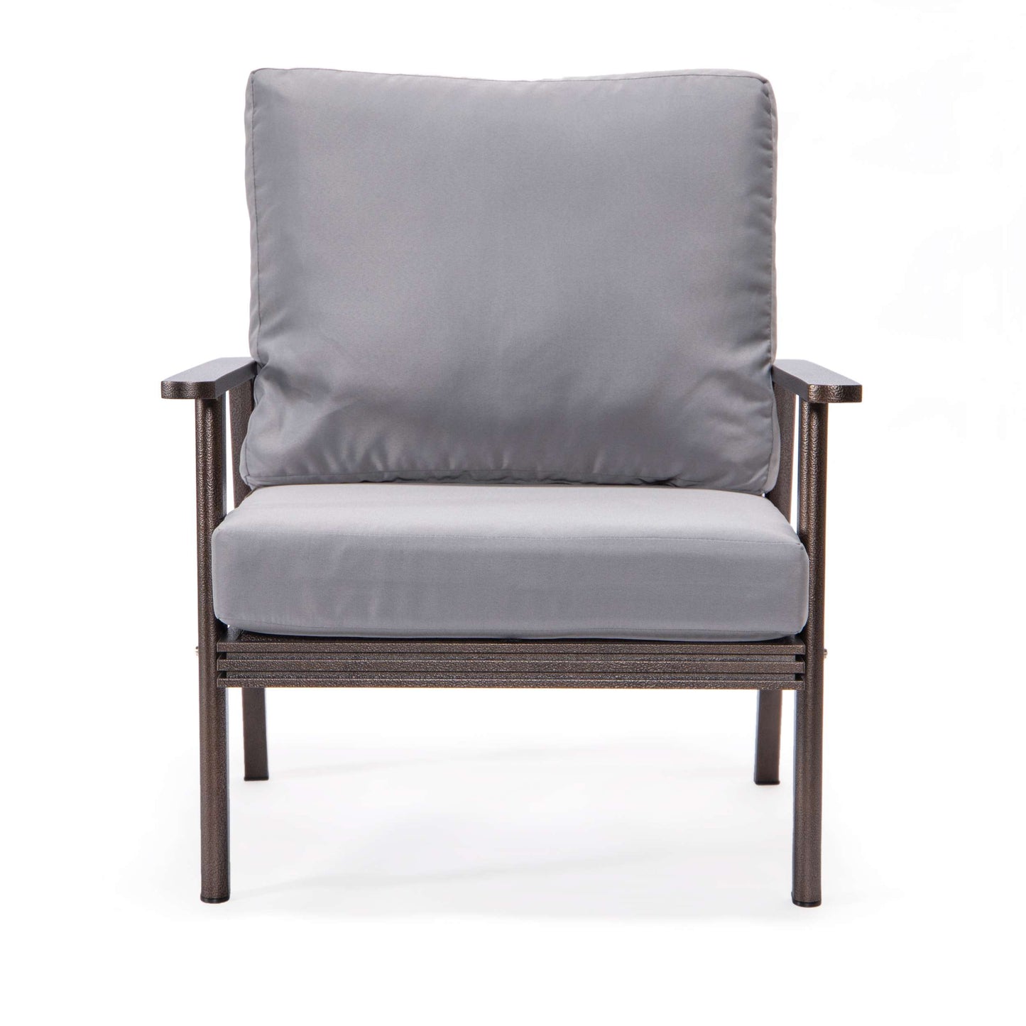 LeisureMod Walbrooke Modern 3-Piece Outdoor Patio Set with Brown Aluminum Frame | Outdoor Sofas, Loveseats & Sectionals | Modishstore - 33