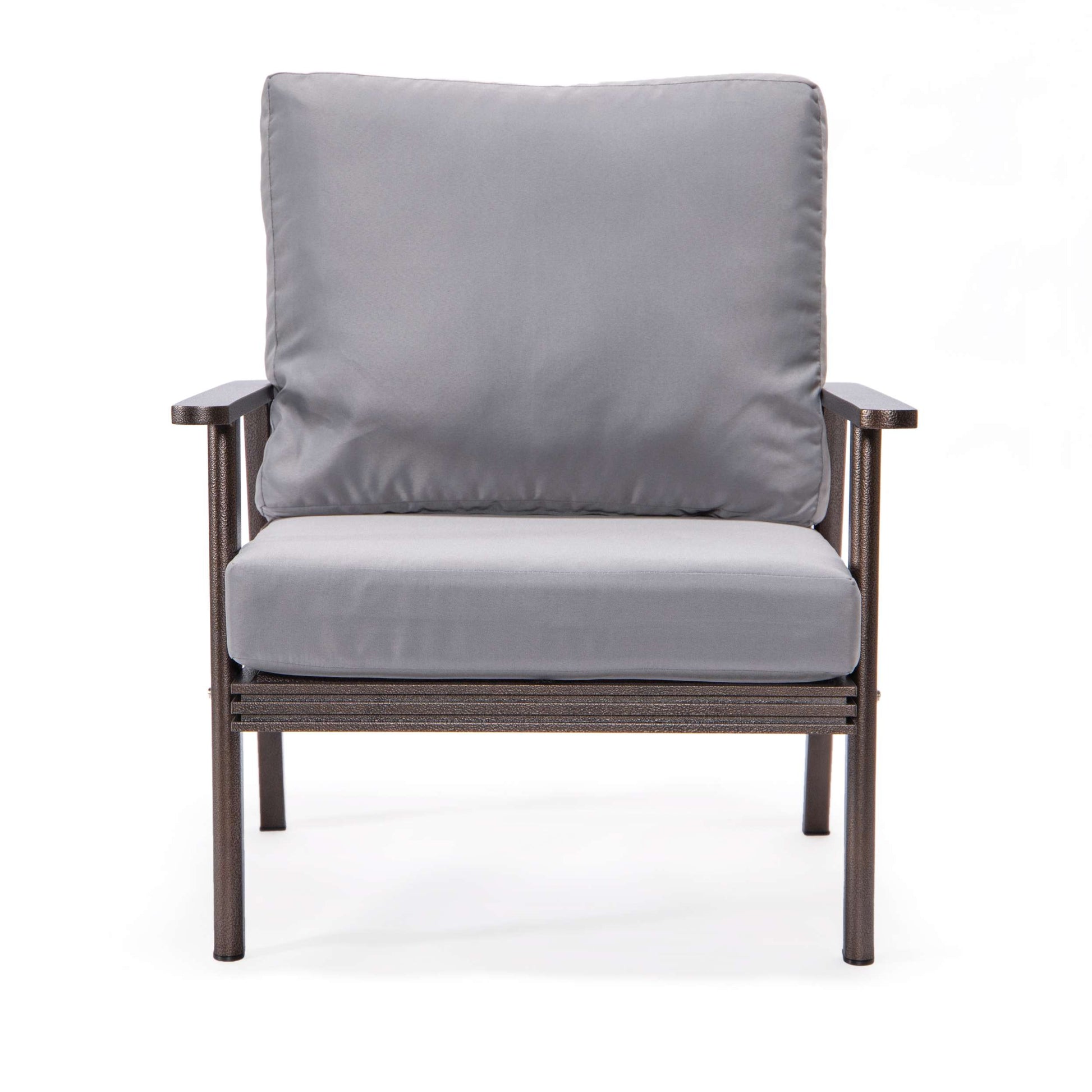 LeisureMod Walbrooke Modern 3-Piece Outdoor Patio Set with Brown Aluminum Frame | Outdoor Sofas, Loveseats & Sectionals | Modishstore - 33