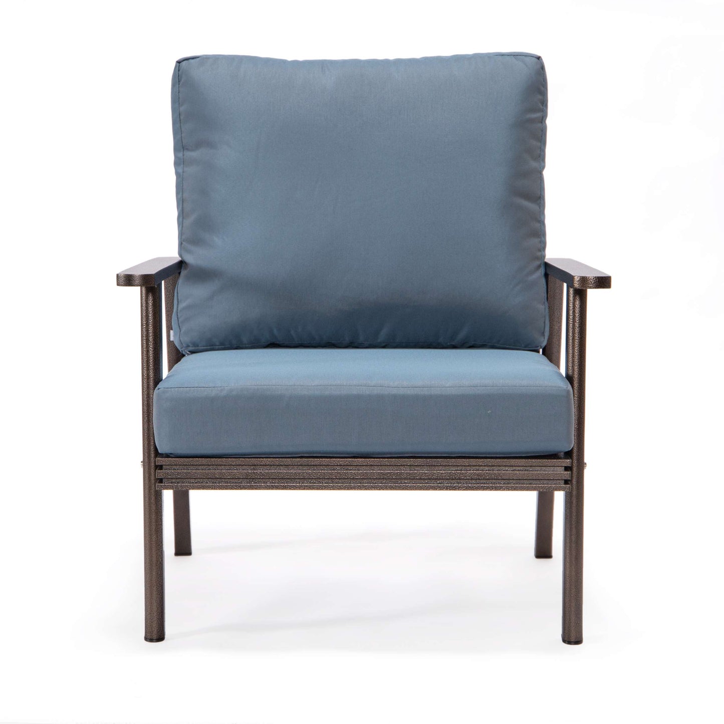 LeisureMod Walbrooke Modern 3-Piece Outdoor Patio Set with Brown Aluminum Frame | Outdoor Sofas, Loveseats & Sectionals | Modishstore - 68