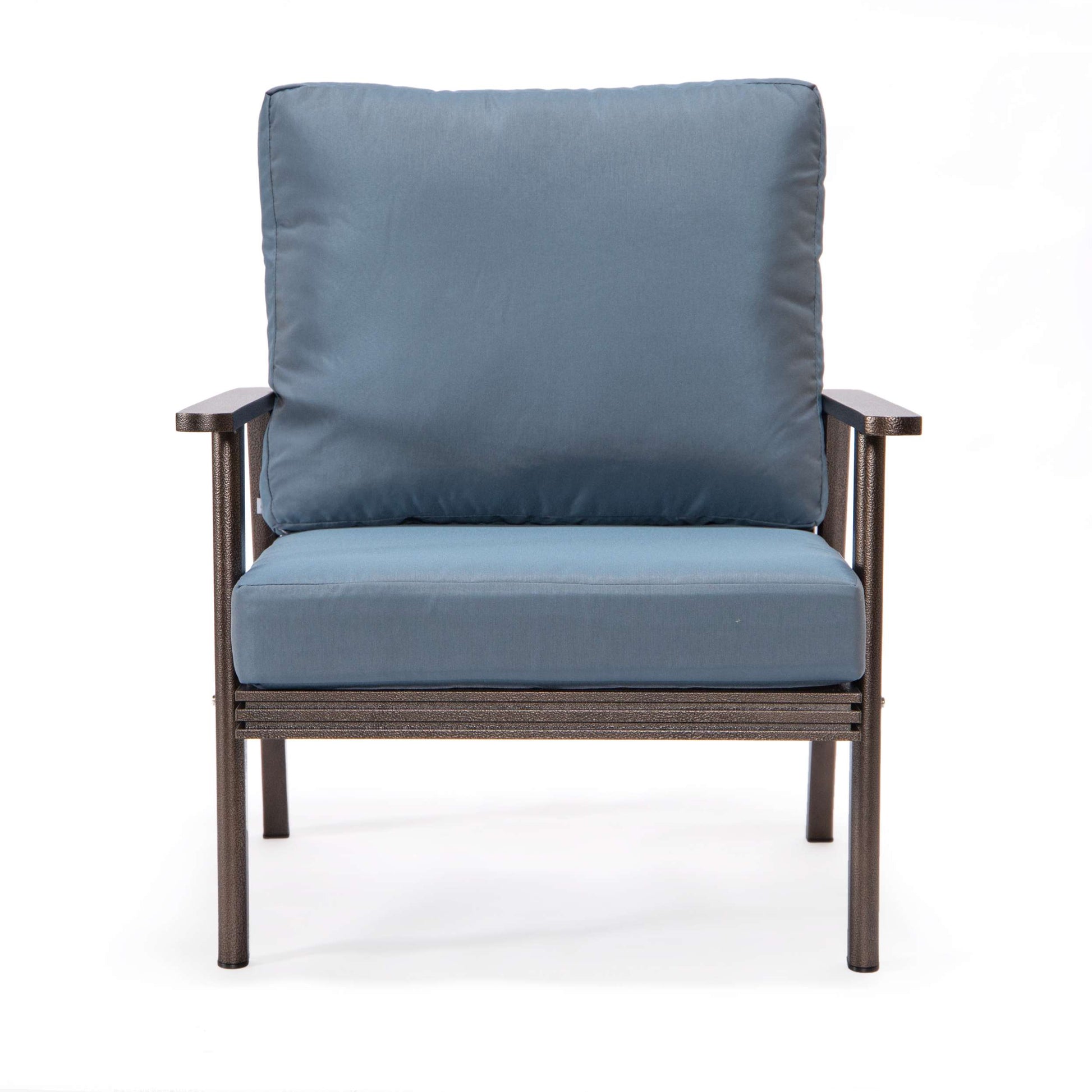 LeisureMod Walbrooke Modern 3-Piece Outdoor Patio Set with Brown Aluminum Frame | Outdoor Sofas, Loveseats & Sectionals | Modishstore - 68