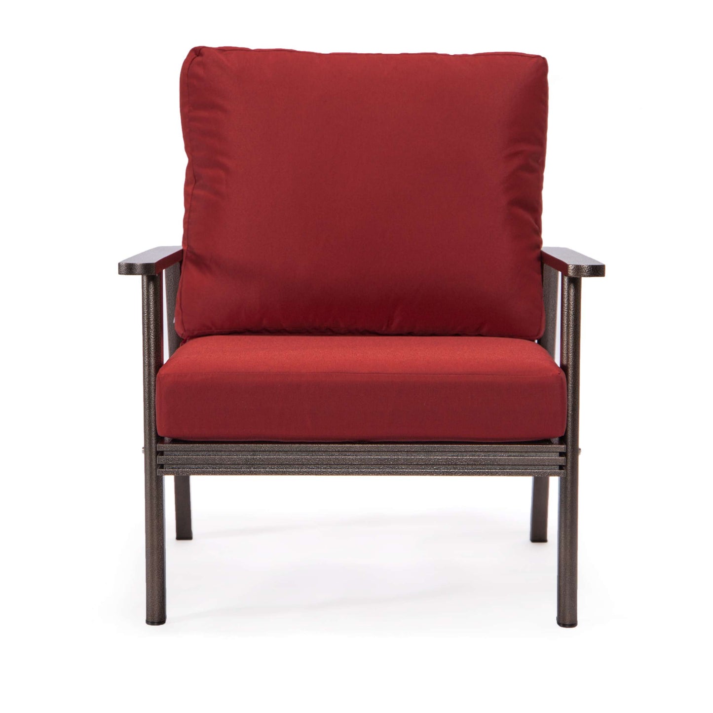 LeisureMod Walbrooke Modern 3-Piece Outdoor Patio Set with Brown Aluminum Frame | Outdoor Sofas, Loveseats & Sectionals | Modishstore - 86