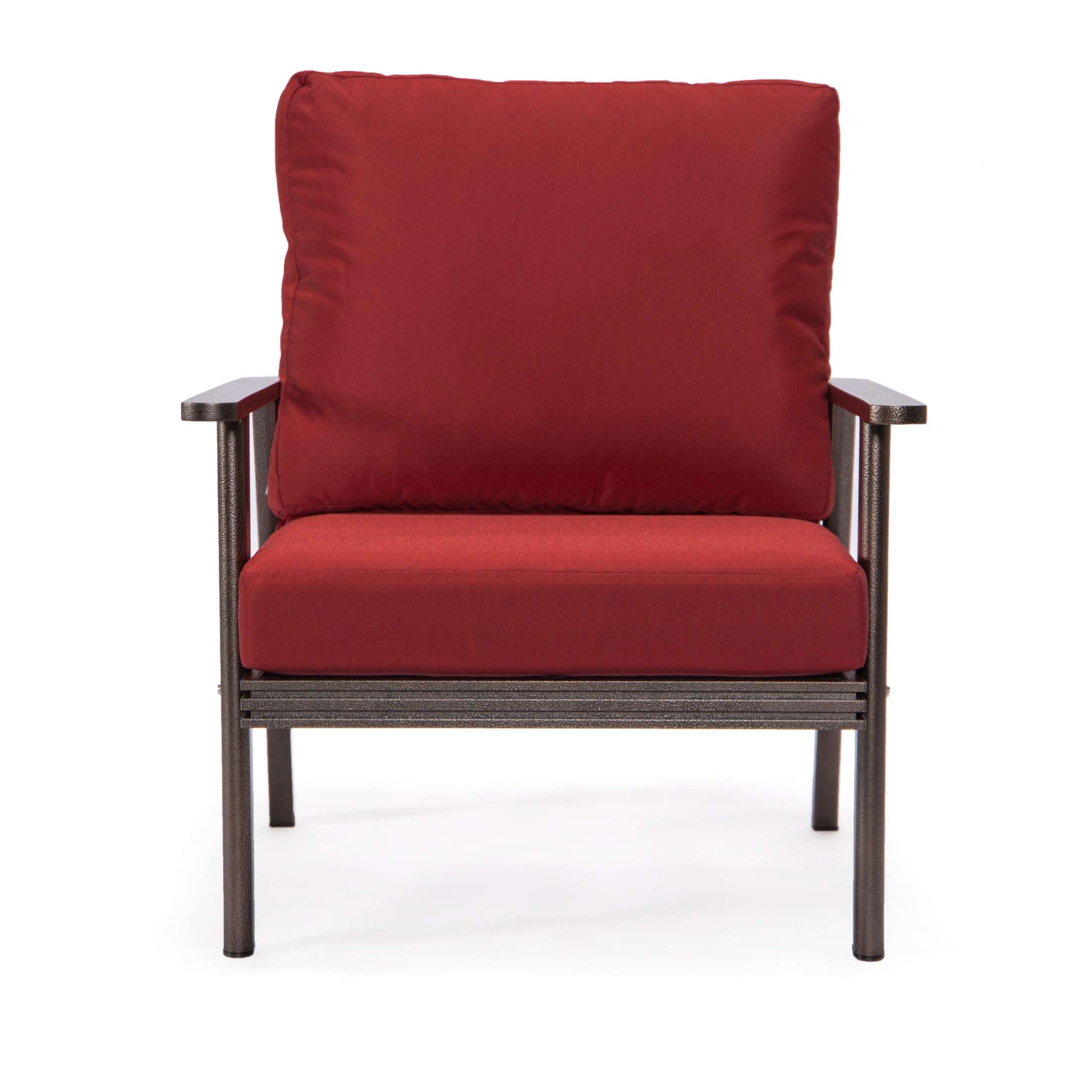 LeisureMod Walbrooke Modern 3-Piece Outdoor Patio Set with Brown Aluminum Frame | Outdoor Sofas, Loveseats & Sectionals | Modishstore - 86