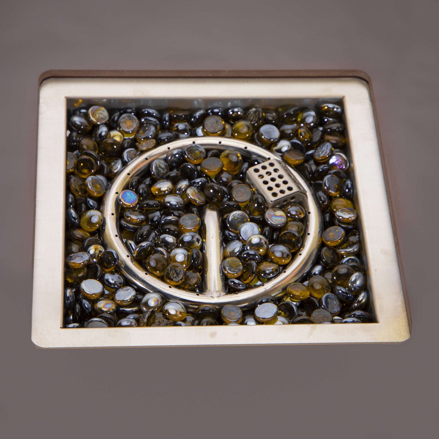 LeisureMod Walbrooke Modern Brown Patio Conversation With Square Fire Pit & Tank Holder | Outdoor Sofas, Loveseats & Sectionals | Modishstore - 38